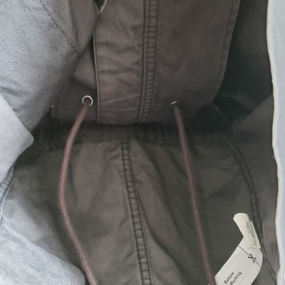 Madewell Fleet Utility Jacket XS Utility Military Cargo Cinched Waist Gray - Picture 9 of 16